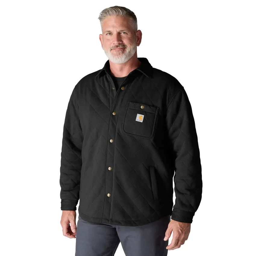 Kurtka męska Rain Defender® o luźnym kroju, z grubej pikowanej tkaniny, zapinana na zatrzaski z przodu
