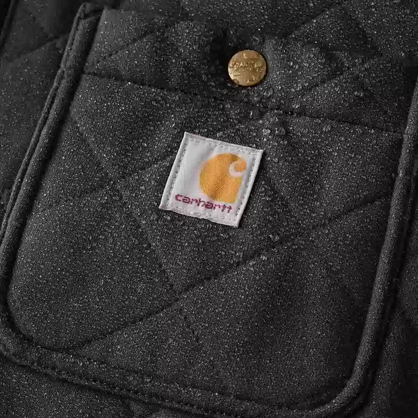 Kurtka męska Rain Defender® o luźnym kroju, z grubej pikowanej tkaniny, zapinana na zatrzaski z przodu