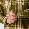 Luźna, gruba flanelowa koszula w kratę z długimi rękawkami