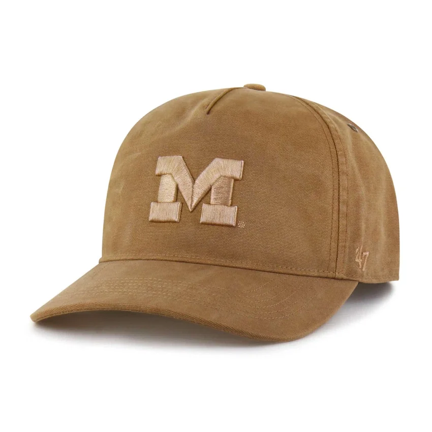 Michigan Wolverines '47 Barwiona czapka typu „Hitch” o luźnym kroju