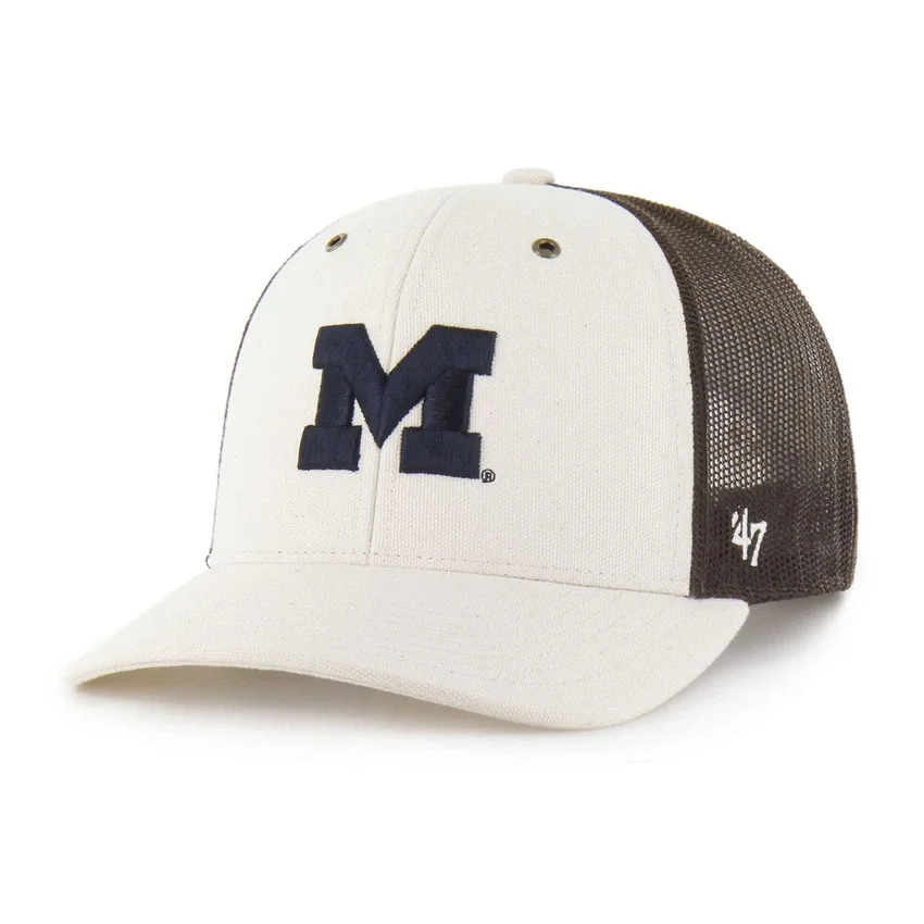 Michigan Wolverines '47 – czapka typu trucker, niebarwiona