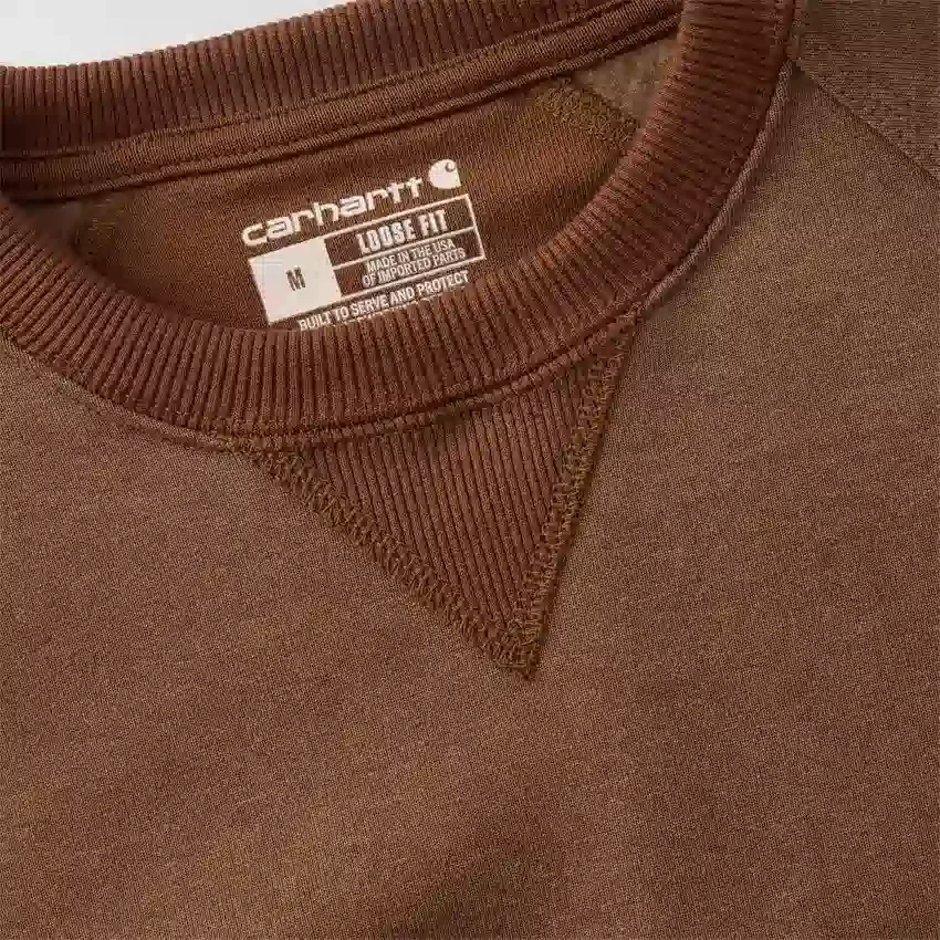 Męska bluza bez kaptura z grubej dzianiny polarowej z serii Crafted