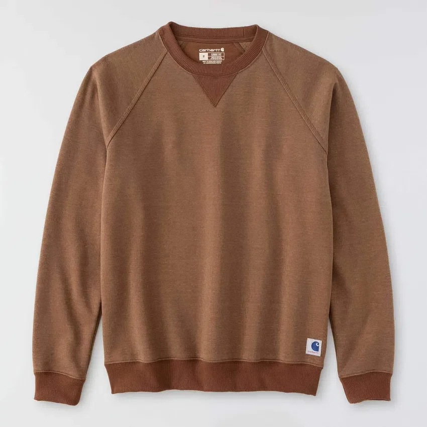 Męska bluza bez kaptura z grubej dzianiny polarowej z serii Crafted