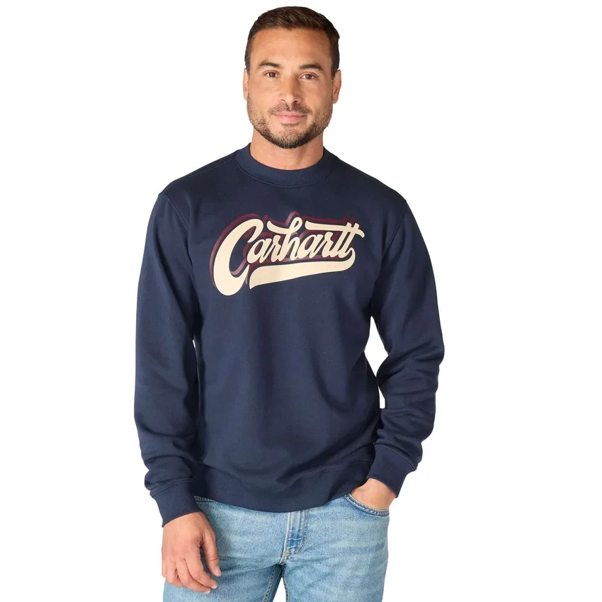 Męska bluza bez kaptura z nadrukiem „Sawyer Graphic Script”