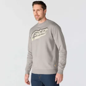 Męska bluza bez kaptura z nadrukiem „Sawyer Graphic Script”