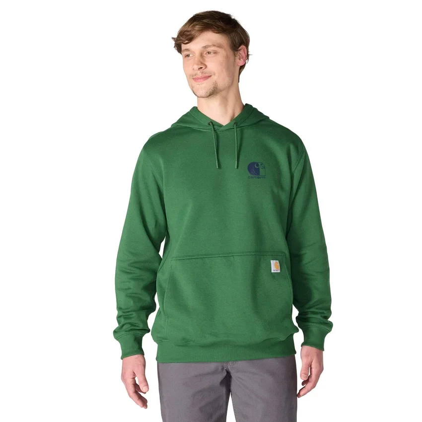 Męska bluza z kapturem Force z logo, odprowadzająca wilgoć