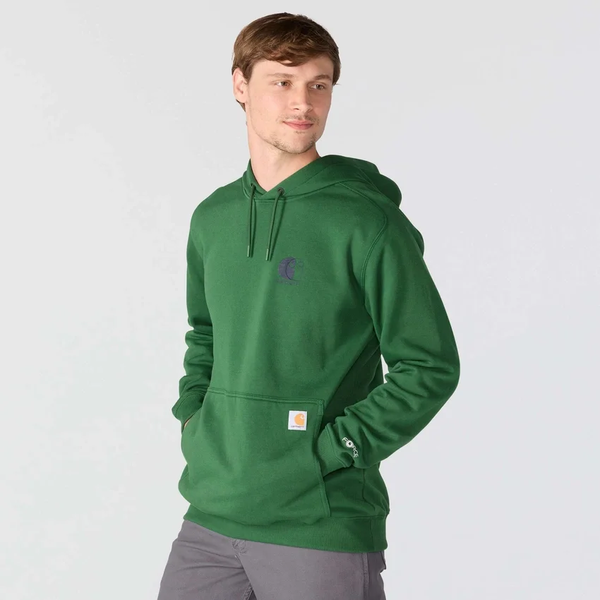 Męska bluza z kapturem Force z logo, odprowadzająca wilgoć