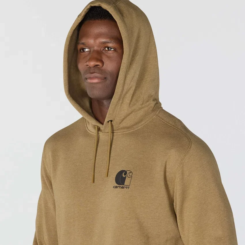 Męska bluza z kapturem Force z logo, odprowadzająca wilgoć