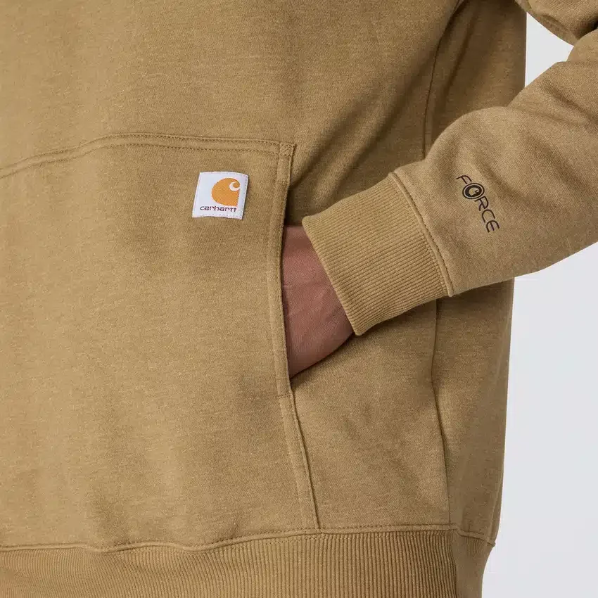 Męska bluza z kapturem Force z logo, odprowadzająca wilgoć