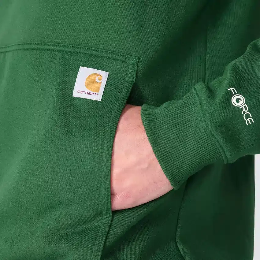 Męska bluza z kapturem Force z logo, odprowadzająca wilgoć