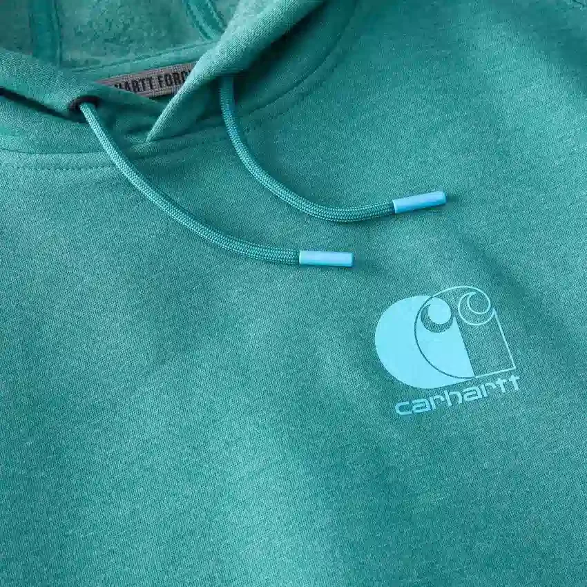 Męska bluza z kapturem Force z logo, odprowadzająca wilgoć