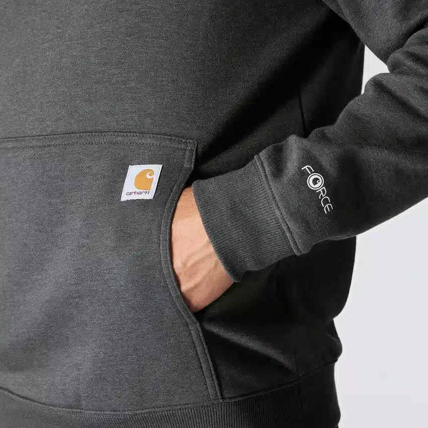 Męska bluza z kapturem Force z logo, odprowadzająca wilgoć