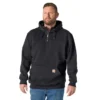 Męska bluza z kapturem Paxton z zamkiem 1/4, wodoodporna, gruba – Bluzy z kapturem carhartt Rain Defender