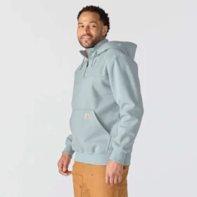 Męska bluza z kapturem Paxton z zamkiem 1/4, wodoodporna, gruba – Bluzy z kapturem carhartt Rain Defender