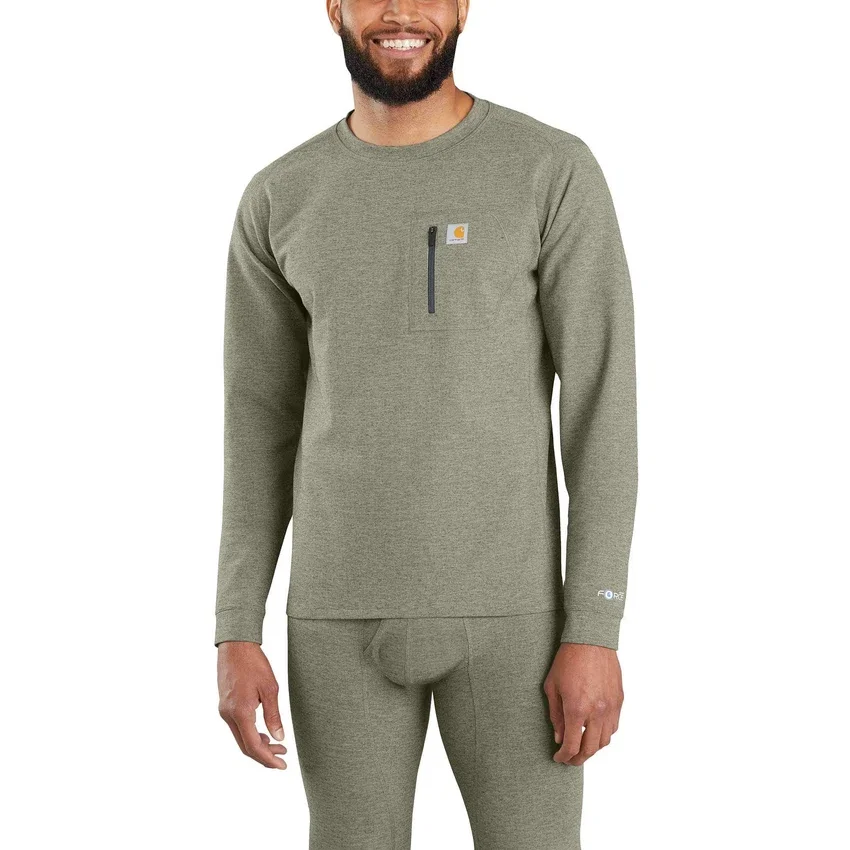 Męska koszulka termiczna – carhartt Force® – gruba – dzianina melanżowa