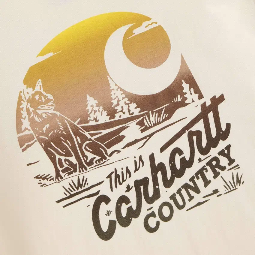 Męska koszulka z nadrukiem „Country” o luźnym kroju Irvine