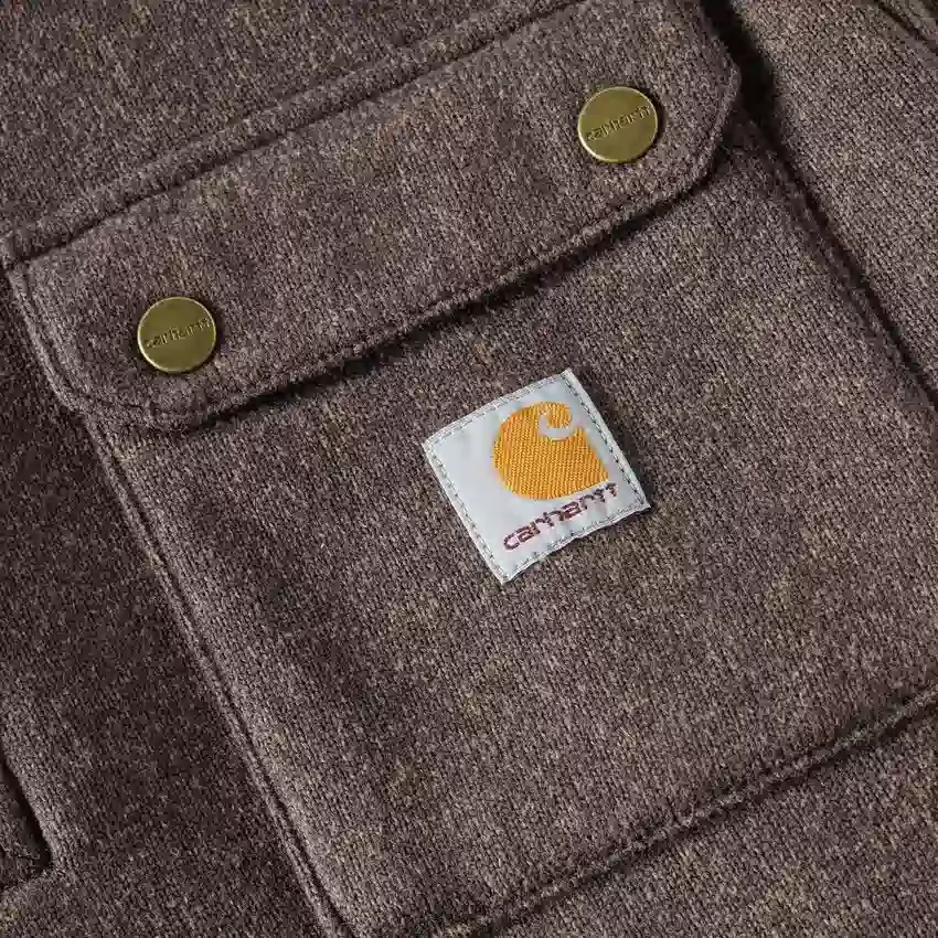 Męski sweter polarowy z zamkiem do połowy długości o luźnym kroju