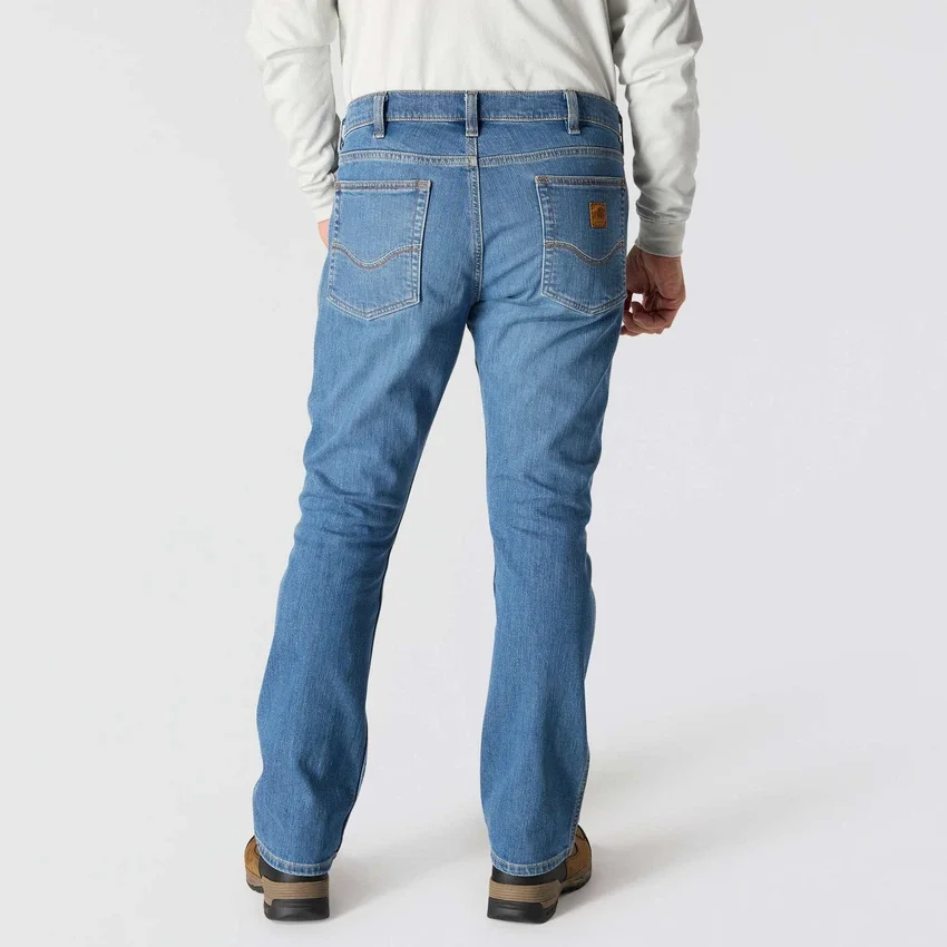 Męskie dżinsy robocze Fr o luźnym kroju typu bootcut z materiału Rugged Flex, ognioodporne