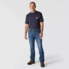 Męskie dżinsy robocze Fr o luźnym kroju typu bootcut z materiału Rugged Flex, ognioodporne