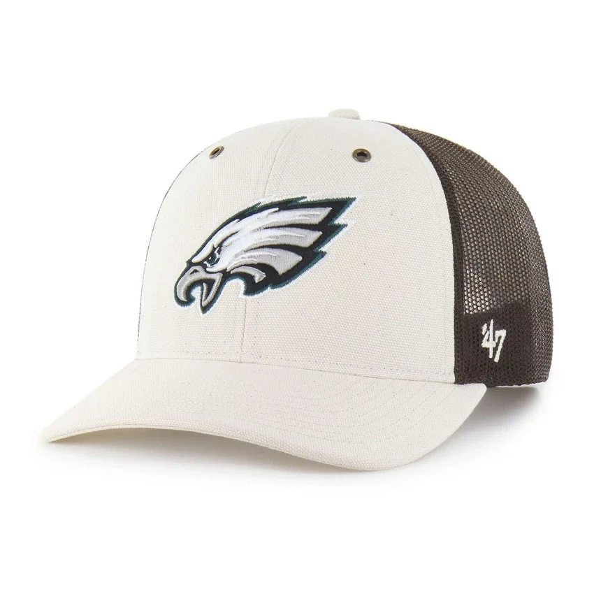 Philadelphia Eagles '47 Niefarbowana czapka typu trucker o luźnym kroju