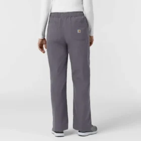 Rugged Flex damskie spodnie medyczne typu cargo z rozcięciem na kostkę, wykonane z tkaniny ripstop
