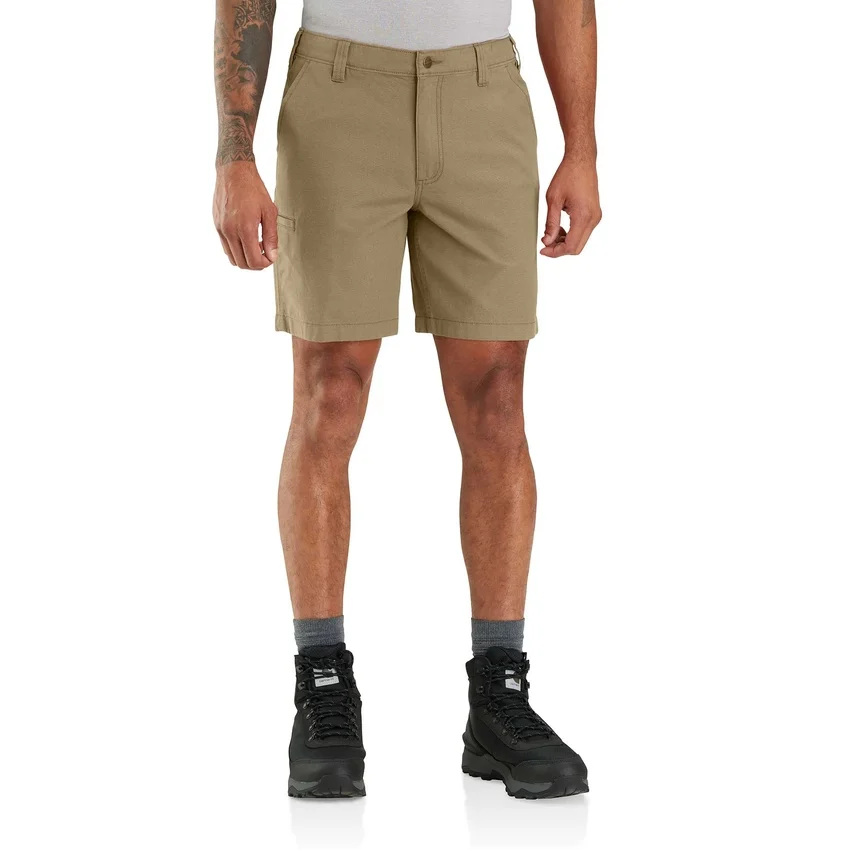 Szorty robocze z płótna Rigby o luźnym kroju, długość 8"