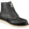 Wodoodporne buty z klinem i czubkiem typu moc, wysokość 6"