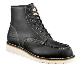 Wodoodporne buty z klinem i czubkiem typu moc, wysokość 6"