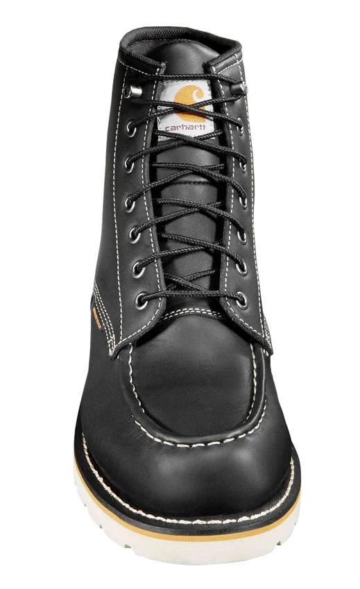 Wodoodporne buty z klinem i czubkiem typu moc, wysokość 6"