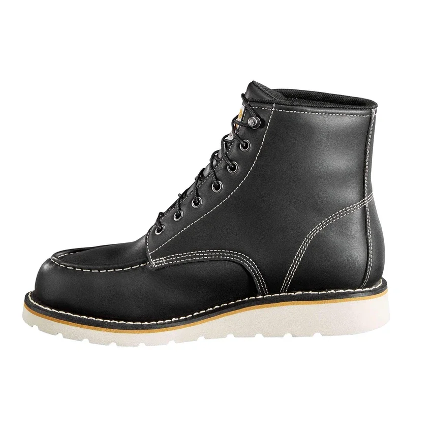 Wodoodporne buty z klinem i czubkiem typu moc, wysokość 6"
