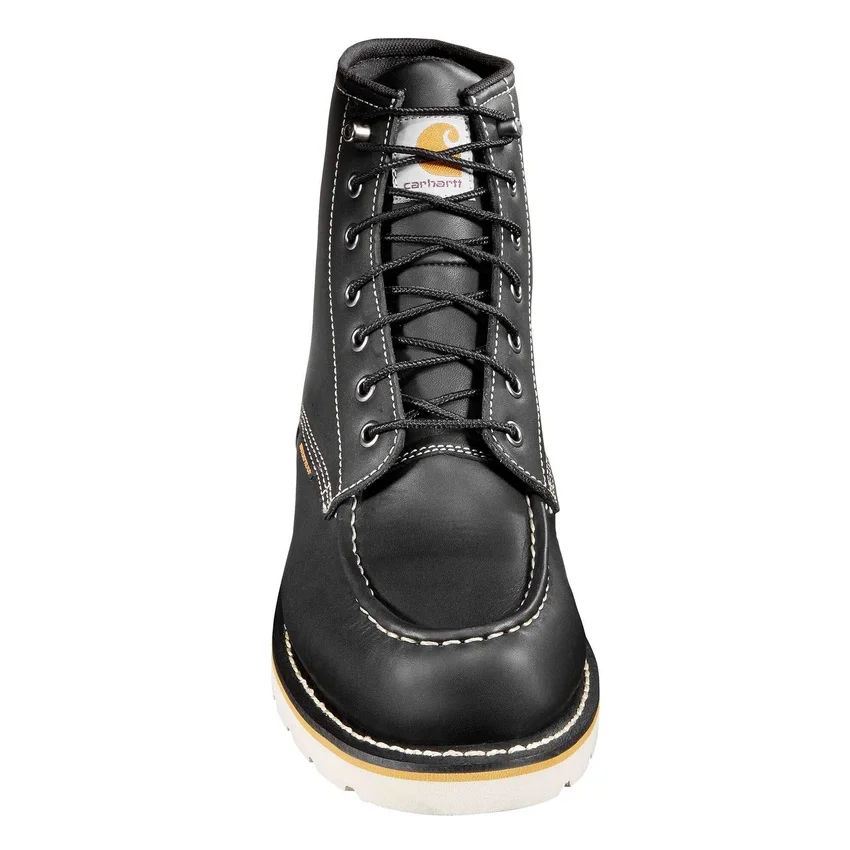 Wodoodporne buty z klinem i czubkiem typu moc, wysokość 6"