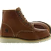 Wodoodporne buty z klinem i czubkiem typu moc, wysokość 6"